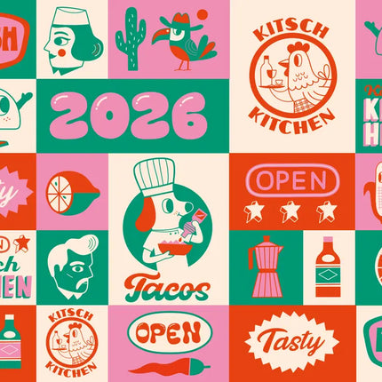 Kitsch Kitchen Kitch Kitchen Family Planner 2026 Mexican