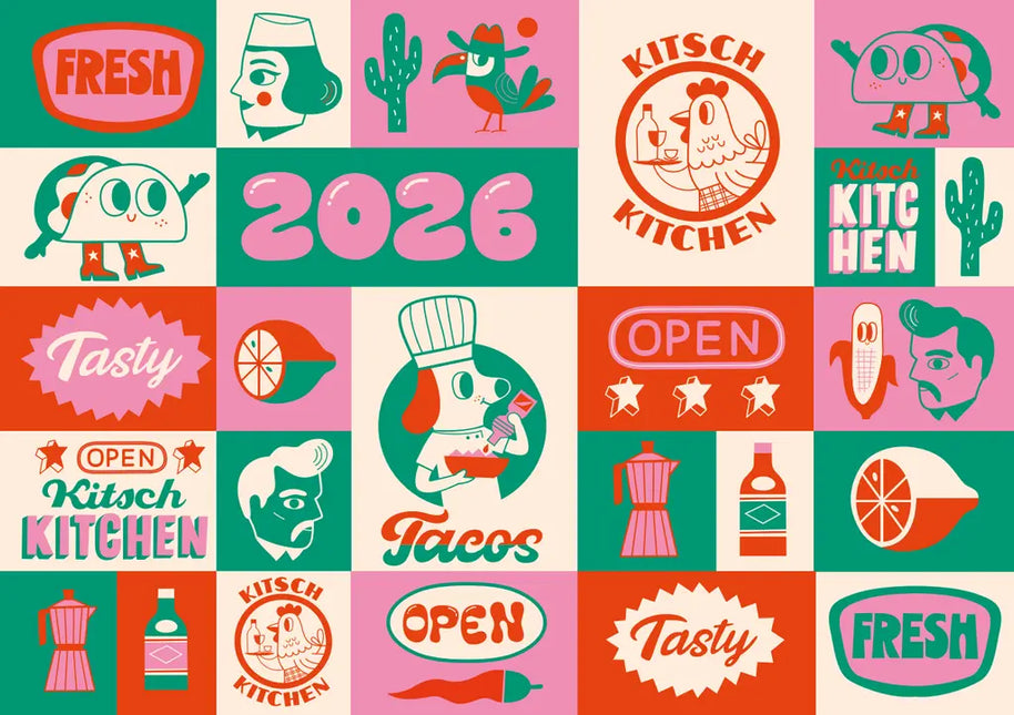 Kitsch Kitchen Kitch Kitchen Family Planner 2026 Mexican