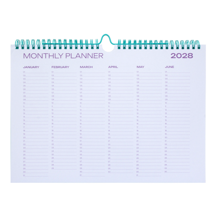 Kitsch Kitchen Pepa Lani Family Planner 2027 Flowerbirds