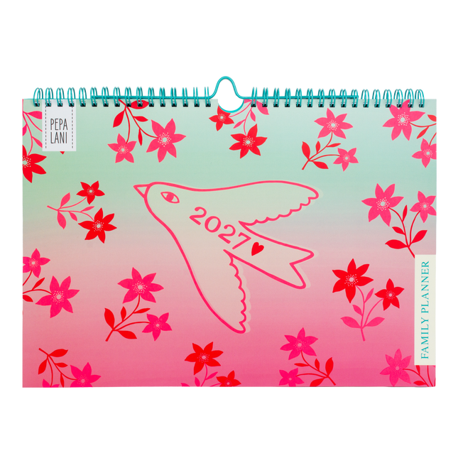 Kitsch Kitchen Pepa Lani Family Planner 2027 Flowerbirds