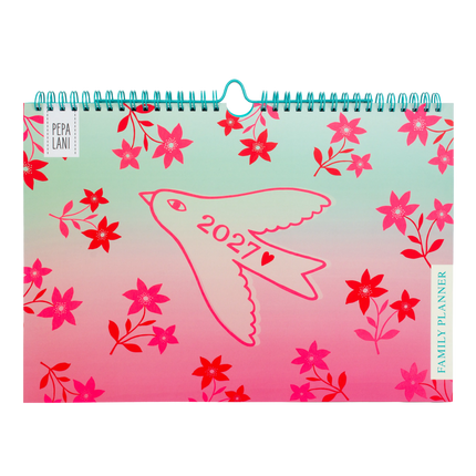 Kitsch Kitchen Pepa Lani Family Planner 2027 Flowerbirds