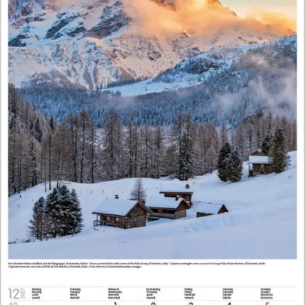 Korsch Verlag Alpen Kalender 2027 Groot