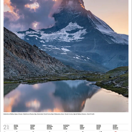 Korsch Verlag Alpen Kalender 2027 Groot