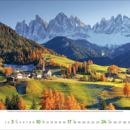 Korsch Verlag Bergen Kalender 2027