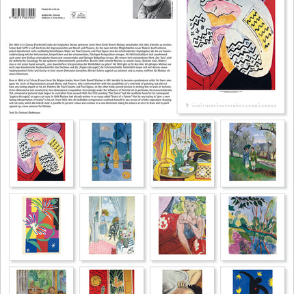 Korsch Verlag Matisse Kalender 2026