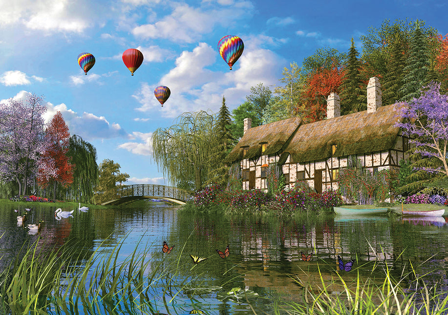 KS Games Old River Cottage Puzzel 1000 Stukjes