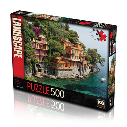 KS Games Seaside Villas near Portofino Puzzel 500 Stukjes