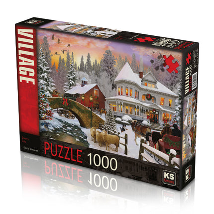 KS Games Snowy Day Puzzel 1000 Stukjes