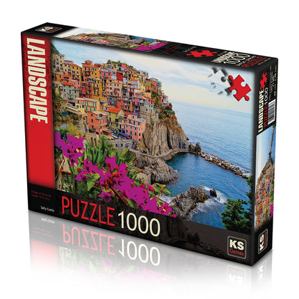 KS Games Village of Manarola Cinque Terre Italy Puzzel 1000 Stukjes