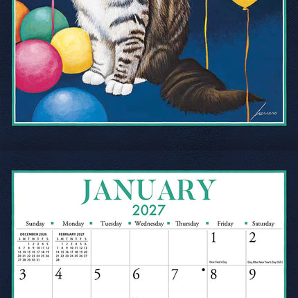 LANG American Cat Mini Kalender 2027