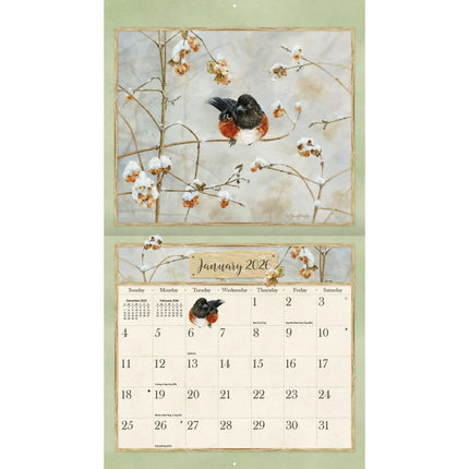 LANG Birds in the Garden Kalender 2026