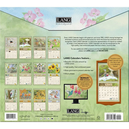 LANG Birds in the Garden Kalender 2027