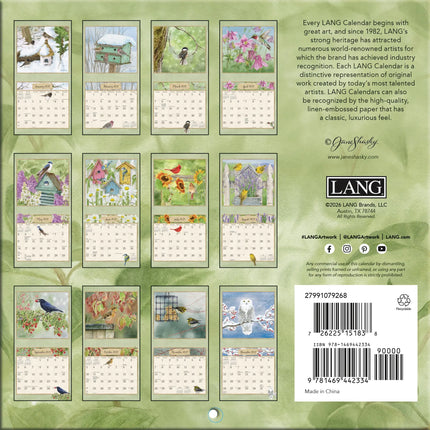 LANG Birds in the Garden Mini Kalender 2027