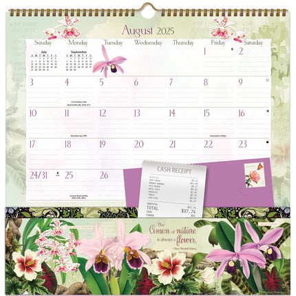 LANG Botanical Gardens Pocket Note Nook Kalender 2025