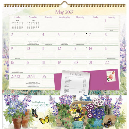 LANG Botanical Gardens Pocket Note Nook Kalender 2027
