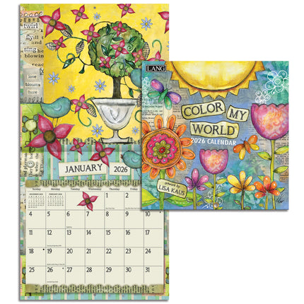 LANG Color my World Mini Kalender 2026