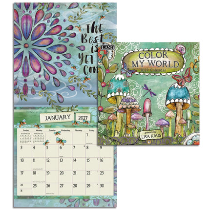 LANG Color my World Mini Kalender 2027