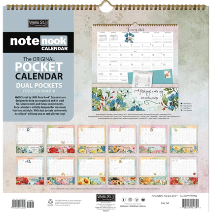 LANG Country Pleasures Note Nook Kalender 2027