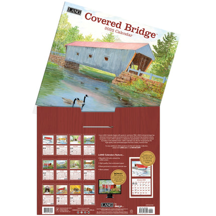 LANG Covered Bridge Kalender 2025