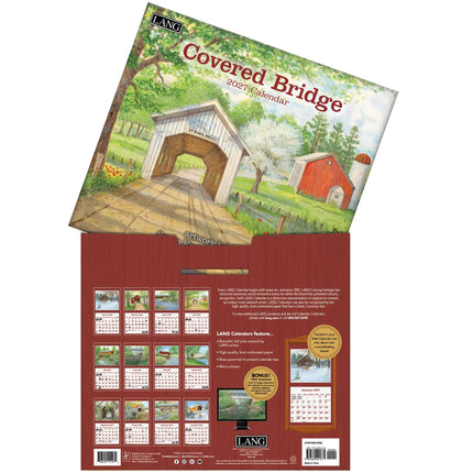 LANG Covered Bridge Kalender 2027