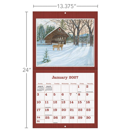 LANG Covered Bridge Kalender 2027