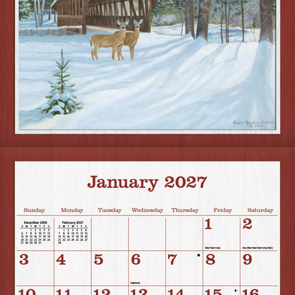 LANG Covered Bridge Kalender 2027