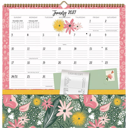 LANG Flora en Fauna Pocket Note Nook Kalender 2026