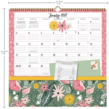 LANG Flora en Fauna Pocket Note Nook Kalender 2027