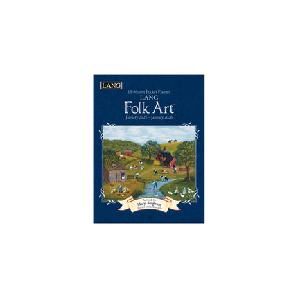 LANG Folk Art Pocket Agenda 2025