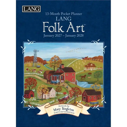 LANG Folk Art Pocket Agenda 2026