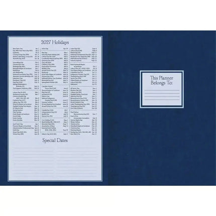 LANG Folk Art Pocket Agenda 2027