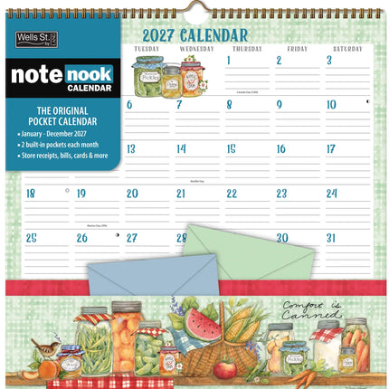 LANG Folk Song Pocket Note Nook Kalender 2026