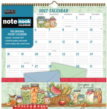 LANG Folk Song Pocket Note Nook Kalender 2026