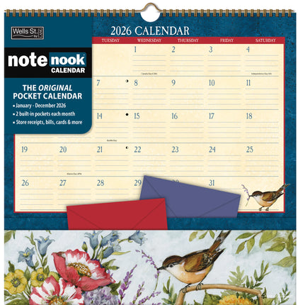LANG Heart and Home Pocket Note Nook Kalender 2027