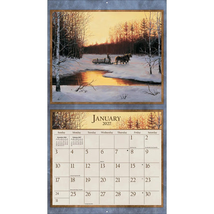 LANG Horses in the Mist Kalender 2027