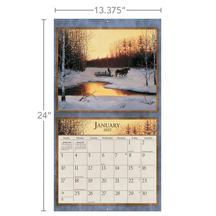 LANG Horses in the Mist Kalender 2027