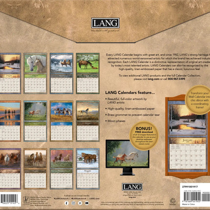LANG Horses in the Mist Kalender 2027