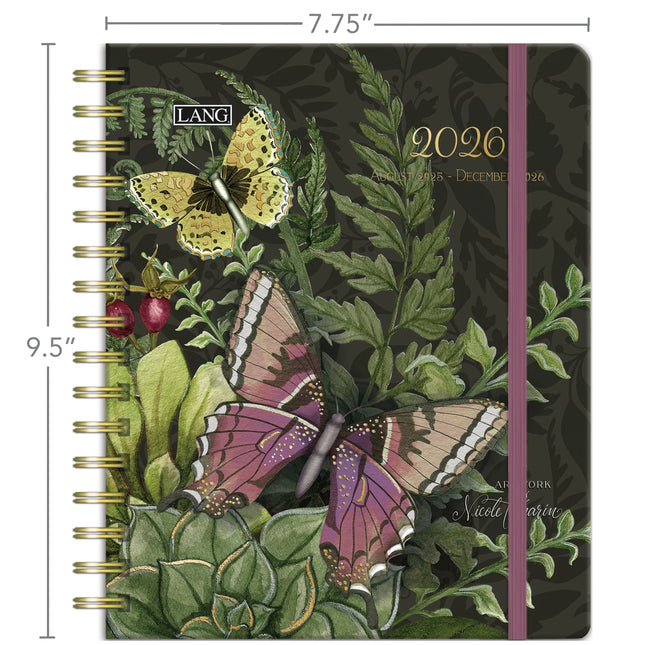LANG Midnight Garden Deluxe Planner 2026