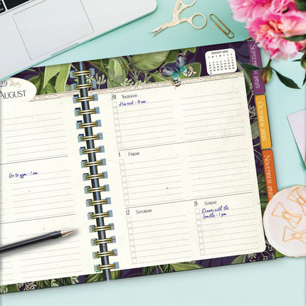 LANG Midnight Garden Deluxe Planner 2026