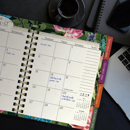 LANG Midnight Garden Deluxe Planner 2027