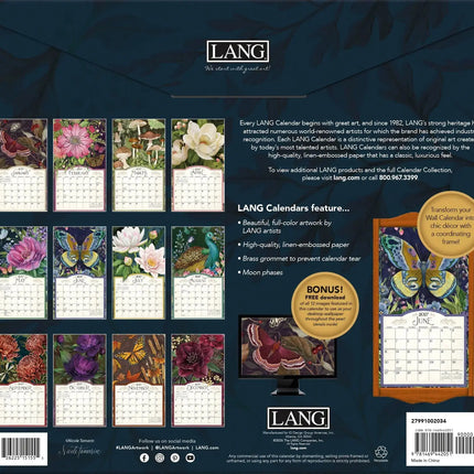 LANG Midnight Garden Kalender 2027