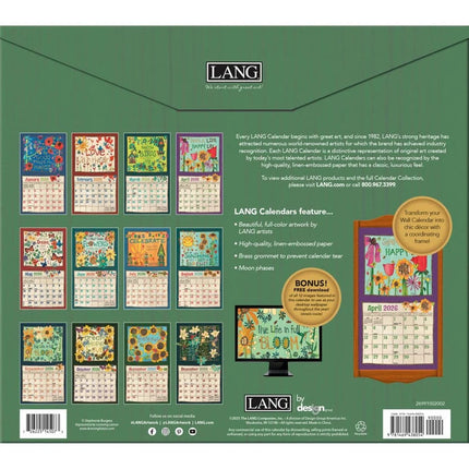 LANG Painted Peace Kalender 2026