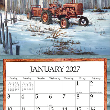 LANG Simple Country Kalender 2027