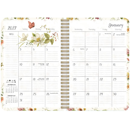 LANG Watercolor Seasons Agenda 2027