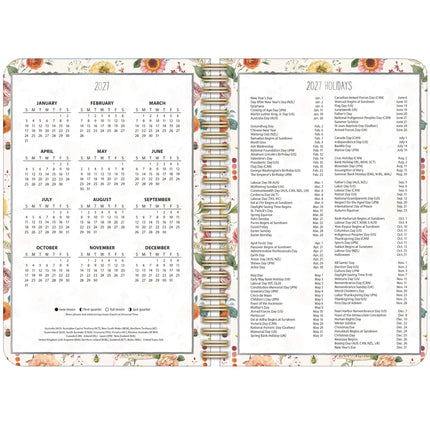 LANG Watercolor Seasons Agenda 2027