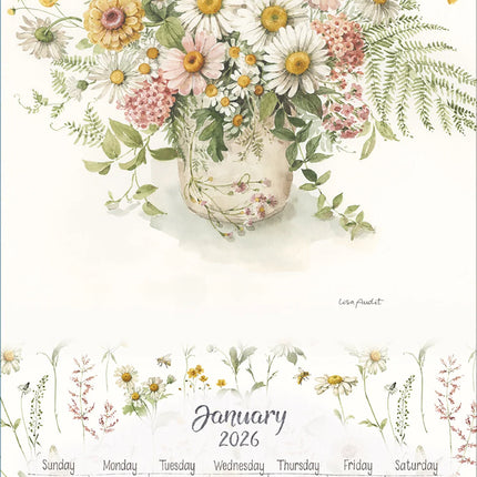LANG Watercolor Seasons Kalender 2026 Small