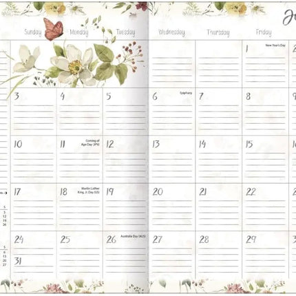 LANG Watercolor Seasons Zakagenda 2027