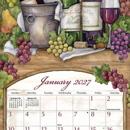 LANG Wine Country Kalender 2027