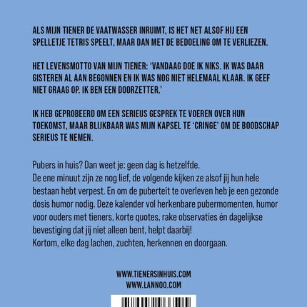 Lannoo 365 dagen tieners in Huis Scheurkalender 2027