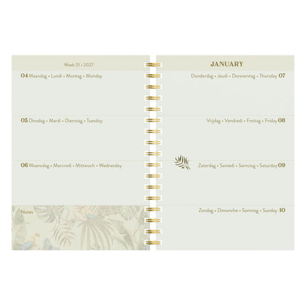 Lannoo Botanic Desk Agenda 2027 Red